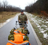 British globe trekker faces changed  world on final leg of 27-year journey
